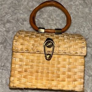 Patricia Nash Wicker Basket Handbag